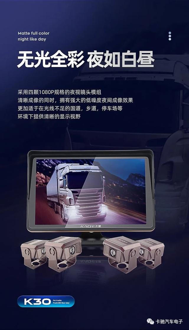 创新不止一点,领先不止一面,卡驰K30货车四路全景监控一体机,新款来袭! 创新不止一点,领先不止一面,卡驰K30货车四路全景监控一体机,新款来袭!