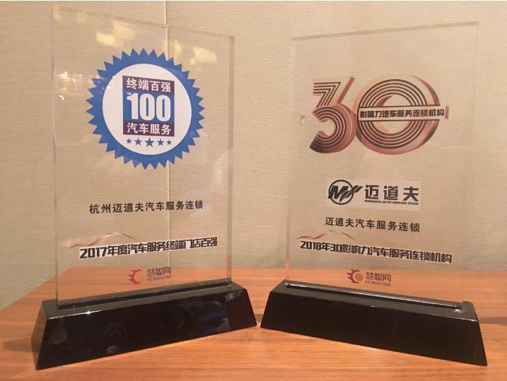 不忘初心,砥砺前行!迈道夫荣获“2018年30影响力汽车服务连锁机构”! 不忘初心,砥砺前行!迈道夫荣获“2018年30影响力汽车服务连锁机构”!