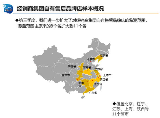 中国汽车流通协会:2019年三季度中国汽车售后服务质量消费者评价 中国汽车流通协会:2019年三季度中国汽车售后服务质量消费者评价