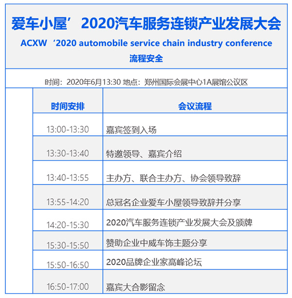 倒计时3天丨行业精英助阵——爱车小屋2020汽车服务连锁产业(郑州站)发展大会 倒计时3天丨行业精英助阵——爱车小屋2020汽车服务连锁产业(郑州站)发展大会