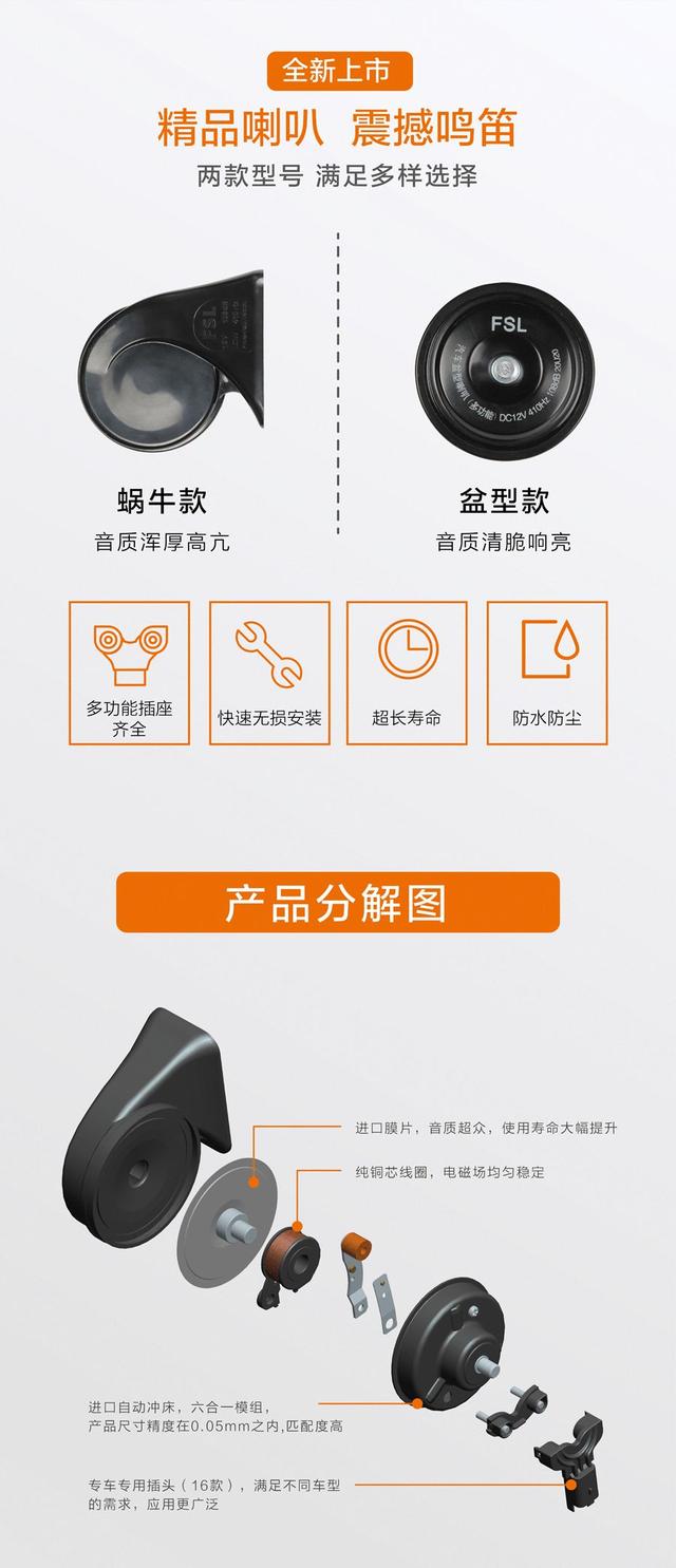 新品上市|汽车多功能喇叭闪亮登场 新品上市|汽车多功能喇叭闪亮登场