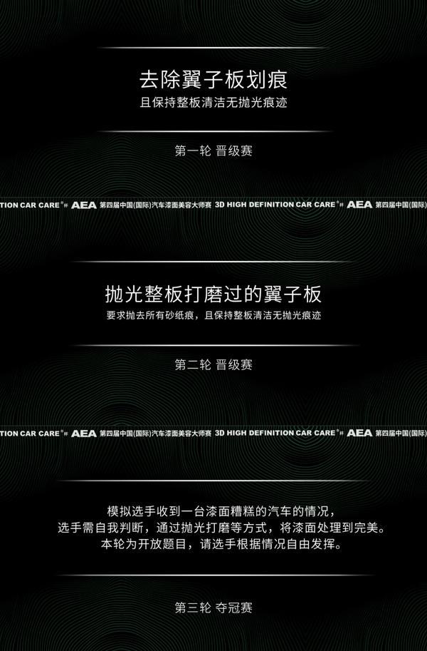 匠心无涯,未来可期 ——3D HIGH DEFINITION CAR CARE杯AEA第四届中国(国际)汽车漆面美容大师赛圆满收官 匠心无涯,未来可期 ——3D HIGH DEFINITION CAR CARE杯AEA第四届中国(国际)汽车漆面美容大师赛圆满收官