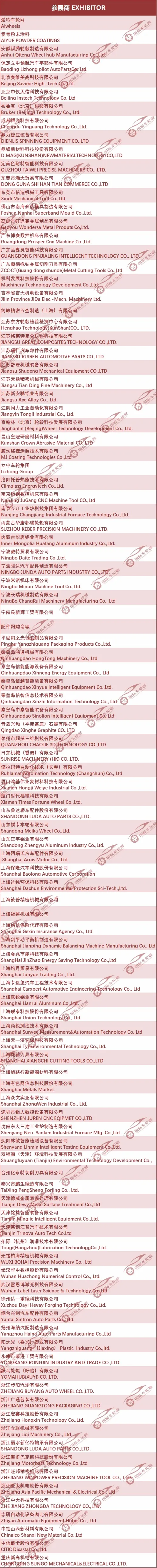 倒计时五天!第五届国际车轮展展商名录权威公布 倒计时五天!第五届国际车轮展展商名录权威公布