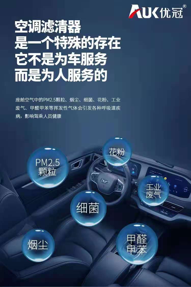 AUK优冠滤清器 看见用”芯“所有安心
