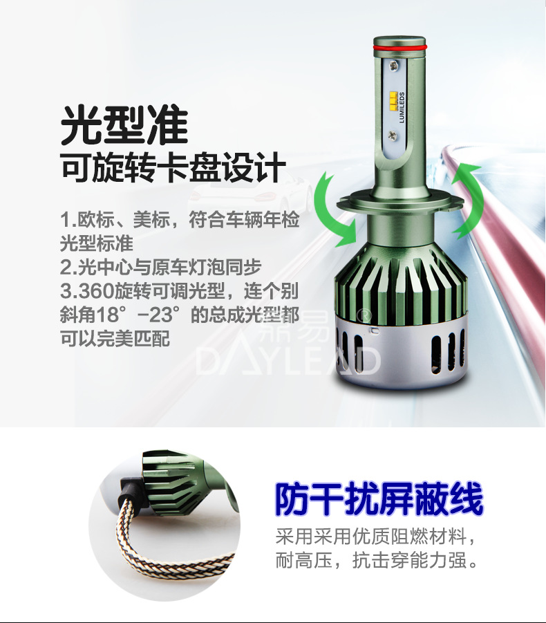 鼎易V8LED汽车大灯 够亮才霸道 鼎易V8LED汽车大灯 够亮才霸道
