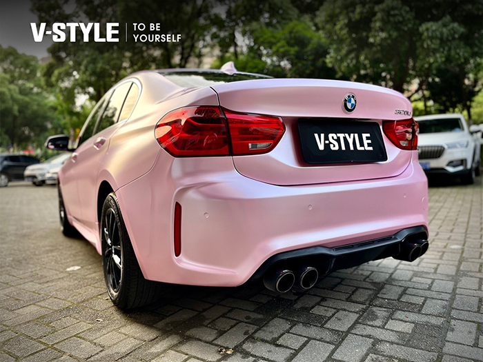 V-STYLE改色膜案例:宝马三系-电光金属系列-电光樱花粉 V-STYLE改色膜案例:宝马三系-电光金属系列-电光樱花粉