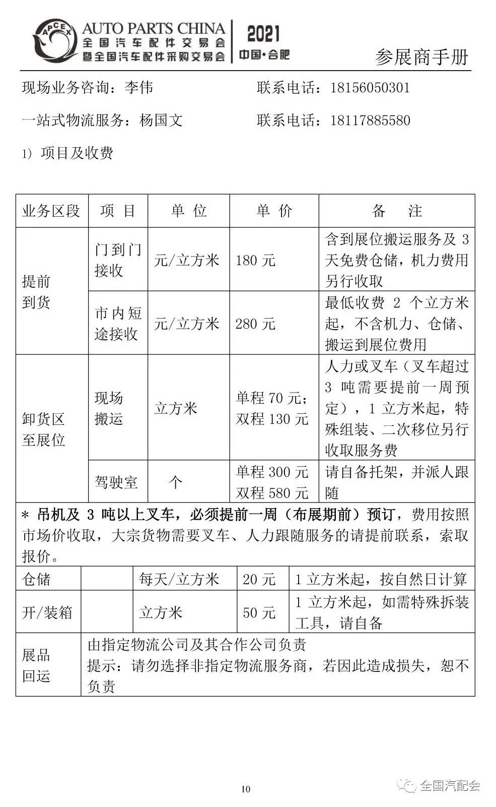 参展商手册-2021合肥汽配会