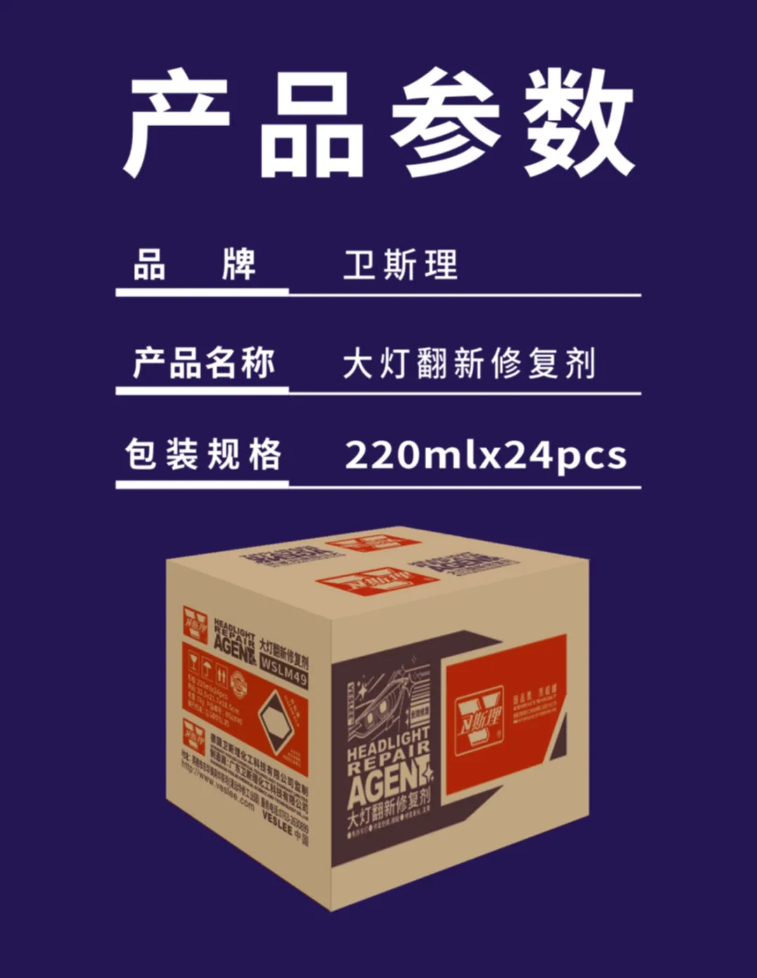 卫斯理大灯翻新修复剂，擦亮岁月双眸，恢复昔日闪亮【精品推荐】