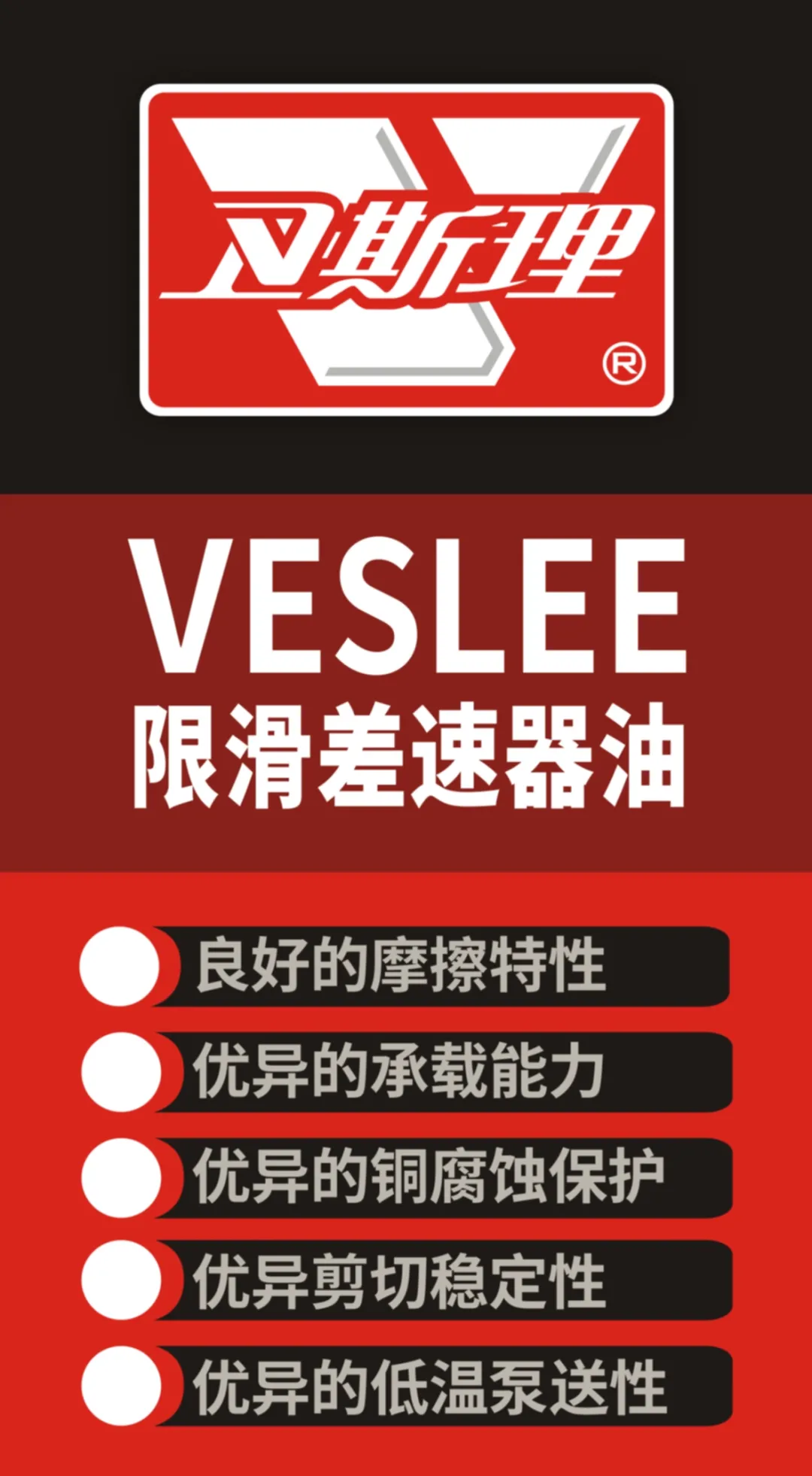 卫斯理限滑差速器油上市【新品推荐】 