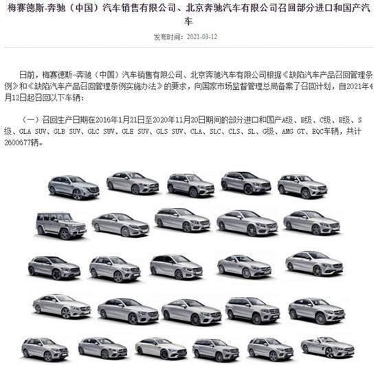 2021年召回乘用车873.37万辆 德系召回达379.7万辆,占总量43.48% 2021年召回乘用车873.37万辆 德系召回达379.7万辆,占总量43.48%