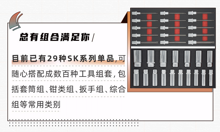 工具讲"套"路|小组套肆意搭配,施工游刃有余