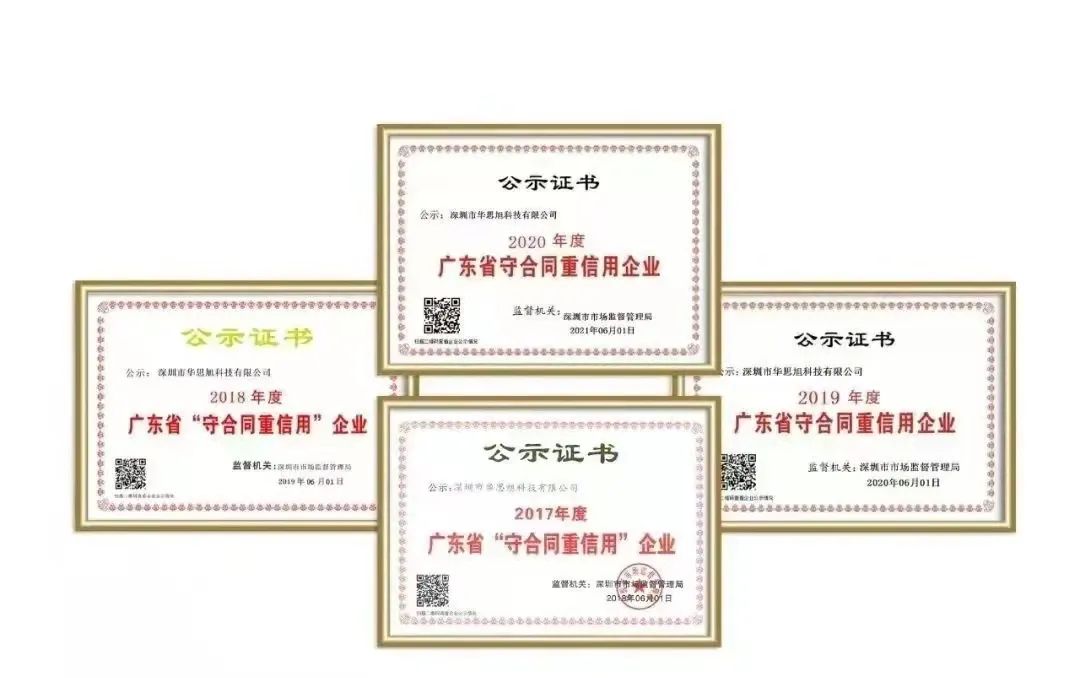 喜讯 | 华思旭荣获质量领先及信誉保障等多项荣誉称号! 喜讯 | 华思旭荣获质量领先及信誉保障等多项荣誉称号!