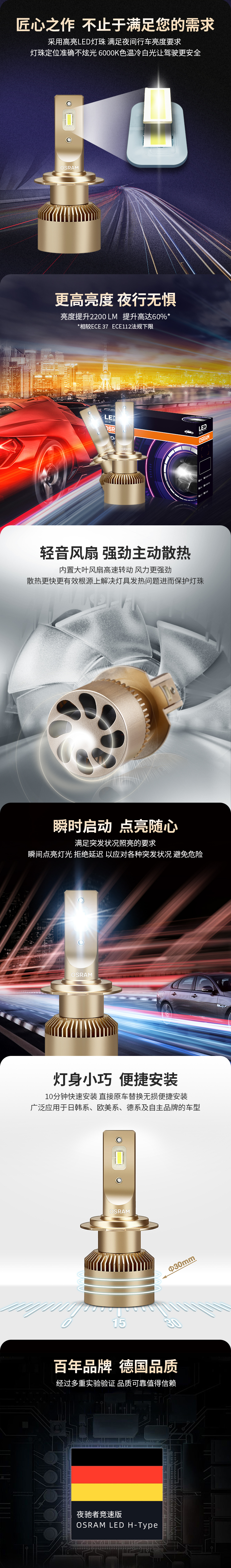 欧司朗夜驰者竞速版LED大灯炫酷升级 欧司朗夜驰者竞速版LED大灯炫酷升级