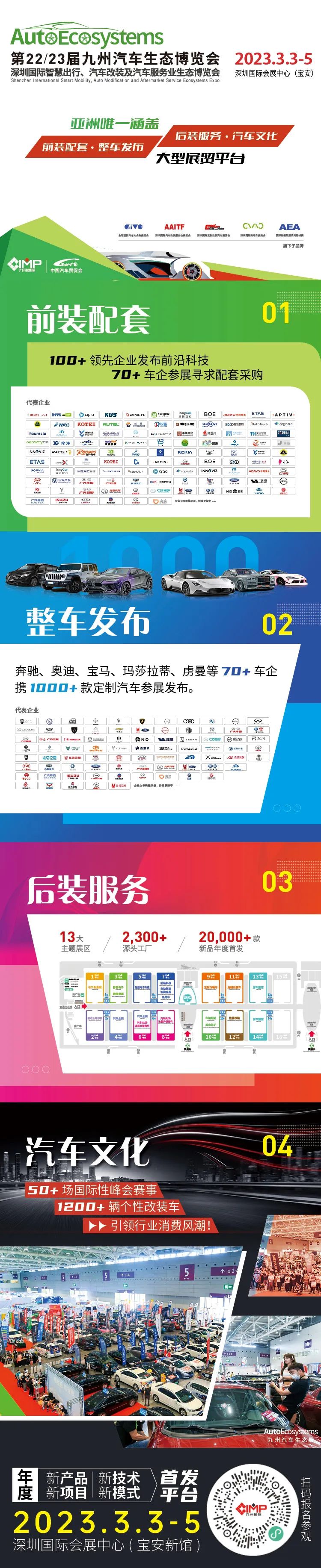 定了:2023年3月3-5日九州汽车生态展深圳开幕! 定了:2023年3月3-5日九州汽车生态展深圳开幕!