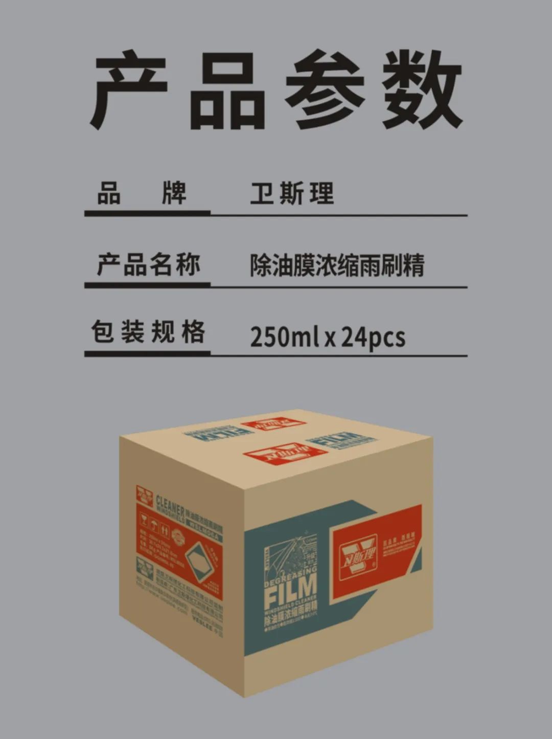 轻刮风雨不扰温馨，卫斯理除油膜浓缩雨刷精