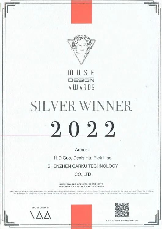 喜讯丨金银奖双揽!华思旭斩获2022年美国缪斯设计奖! 喜讯丨金银奖双揽!华思旭斩获2022年美国缪斯设计奖!