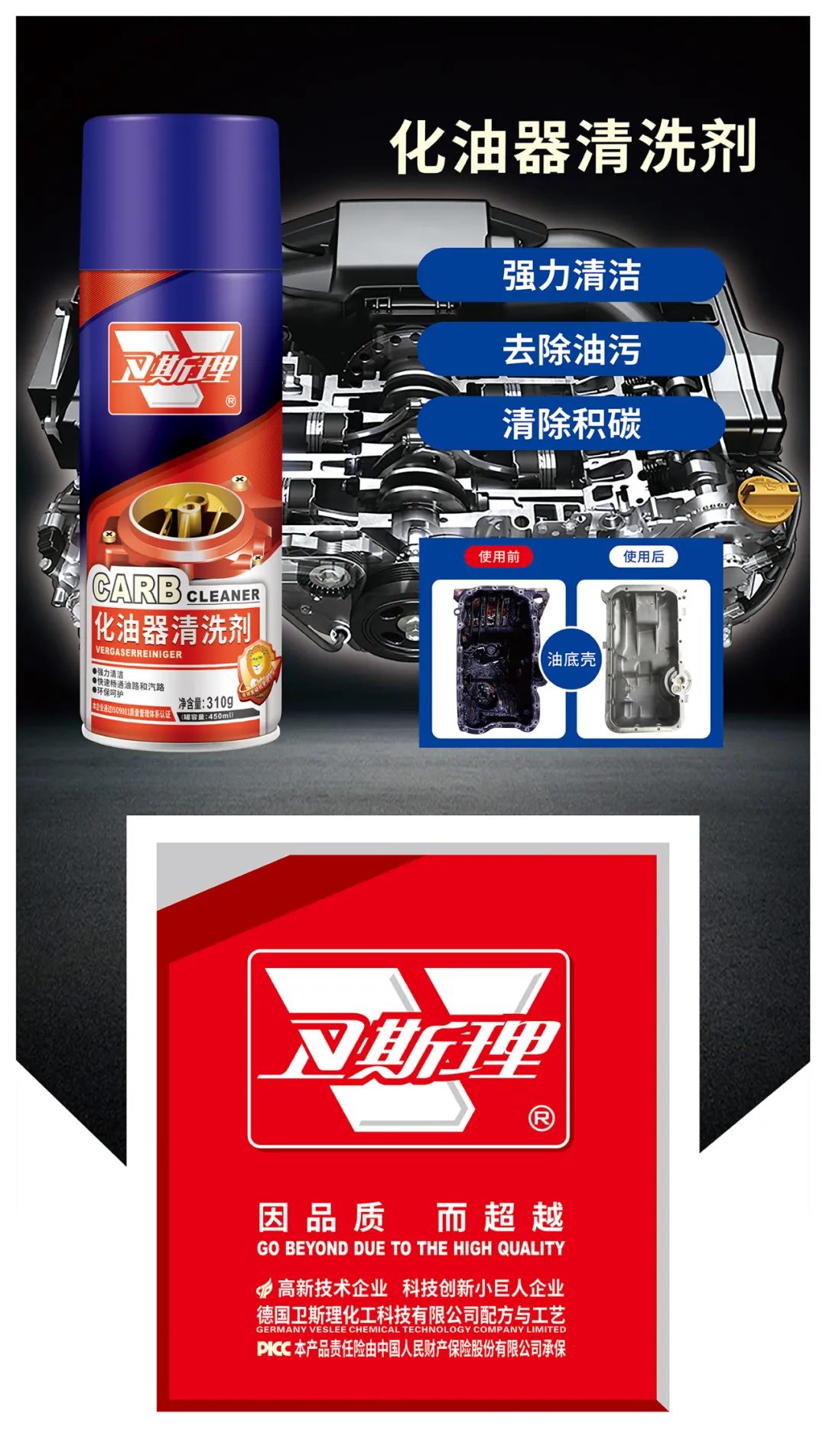油污全跑光,“阳没兔气”好帮手!卫斯理化油器清洗剂 油污全跑光,“阳没兔气”好帮手!卫斯理化油器清洗剂