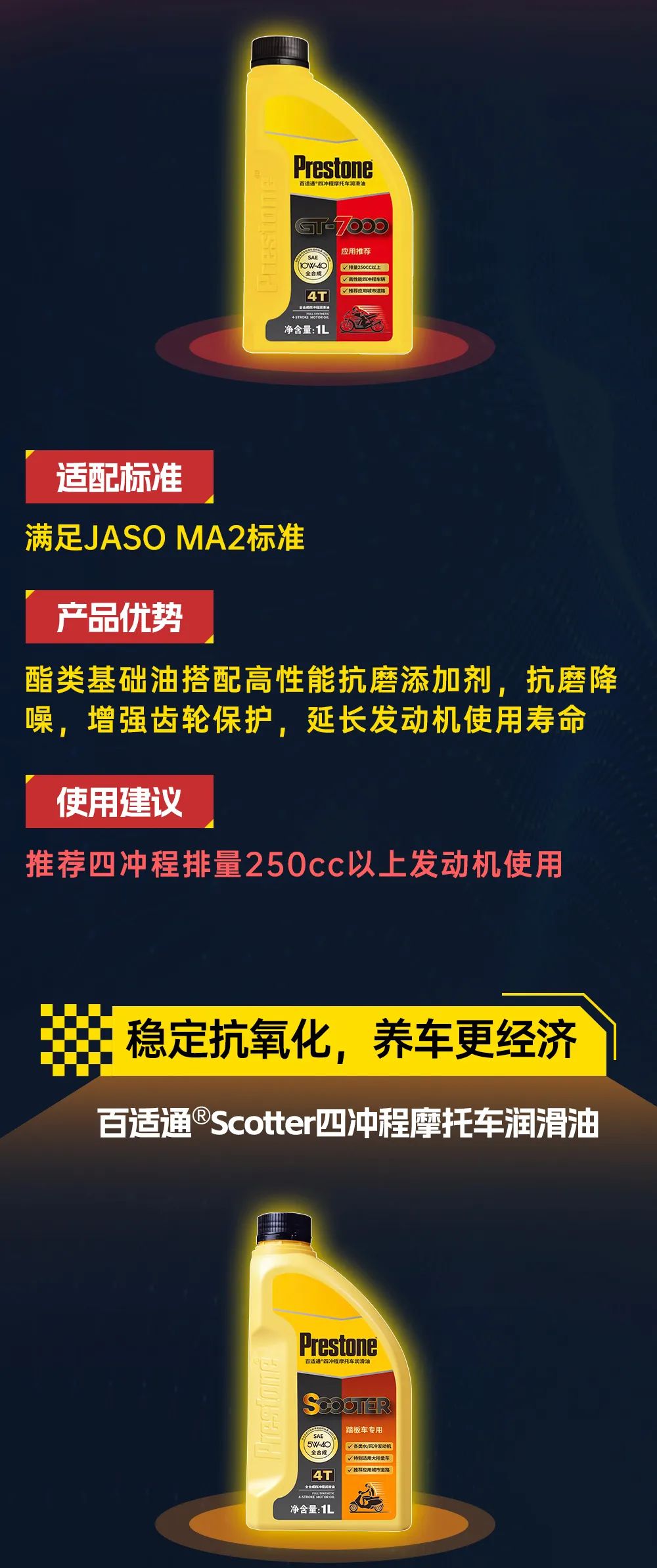 新品上市 | 百适通®摩托车润滑油，更高性能，纵擎出发！