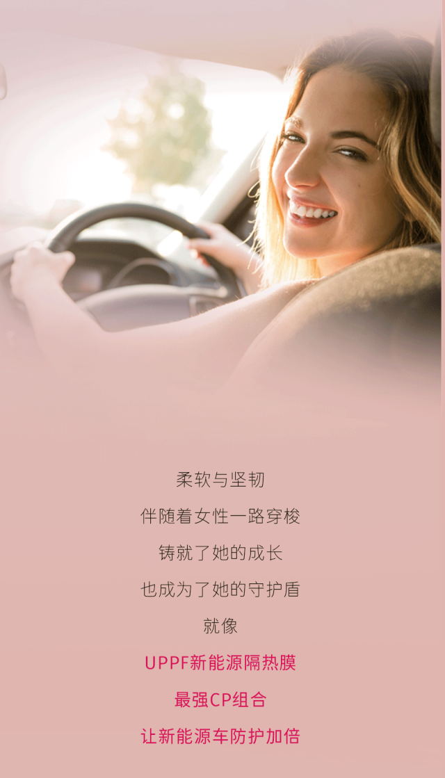 UPPF新能源隔热膜 | 新品上市，献礼女神