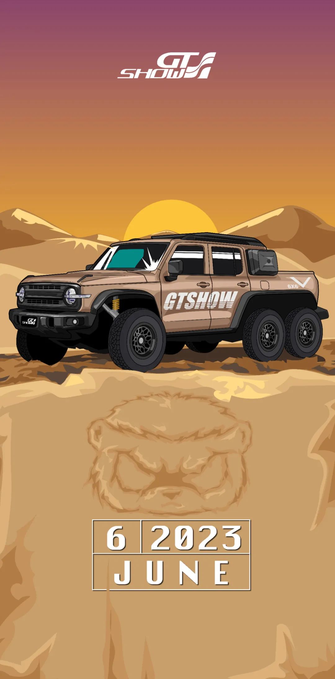 GT SHOW每月壁纸|坐上6x6跟我们一起穿越沙漠 GT SHOW每月壁纸|坐上6x6跟我们一起穿越沙漠