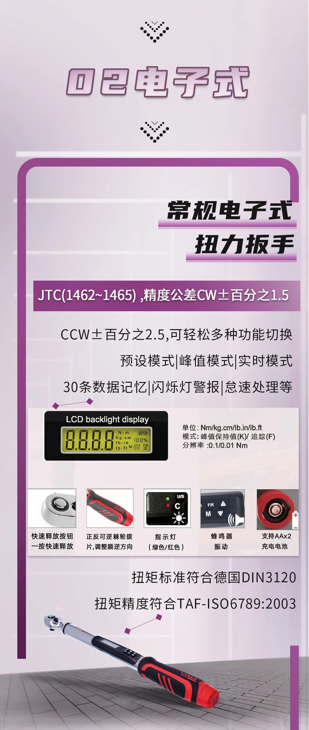 汽修工具 | 标准化施工-JTC扭力扳手