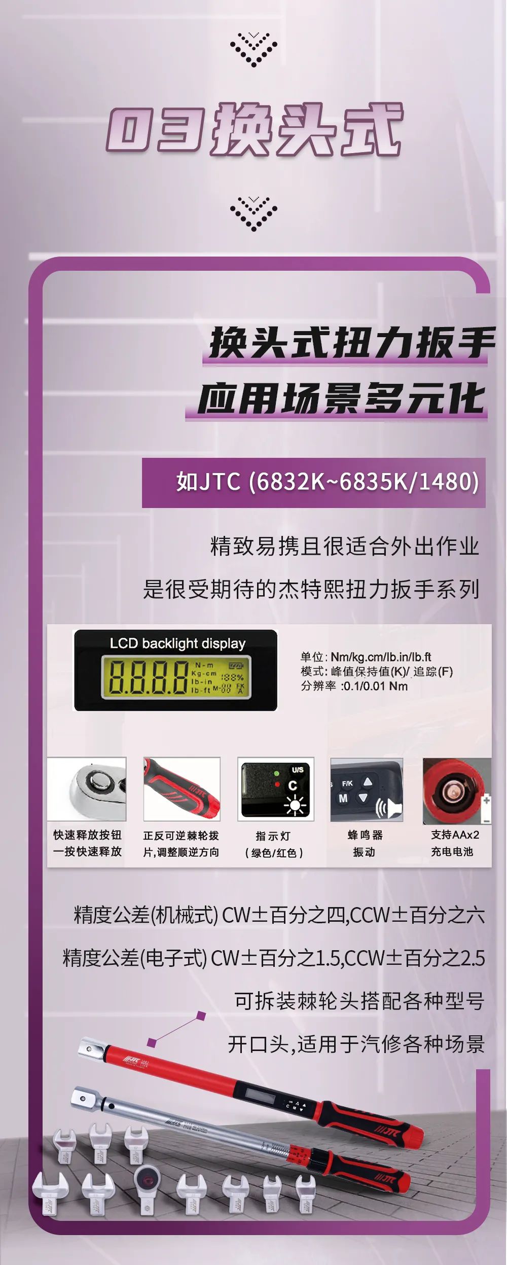汽修工具 | 标准化施工-JTC扭力扳手