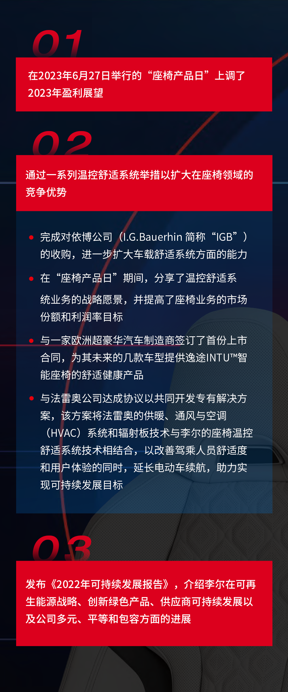 李尔公司公布2023年第二季度财报 李尔公司公布2023年第二季度财报