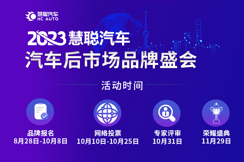 慧聪汽车2023年度汽车后市场品牌盛会报名阶段火热开启! 慧聪汽车2023年度汽车后市场品牌盛会报名阶段火热开启!
