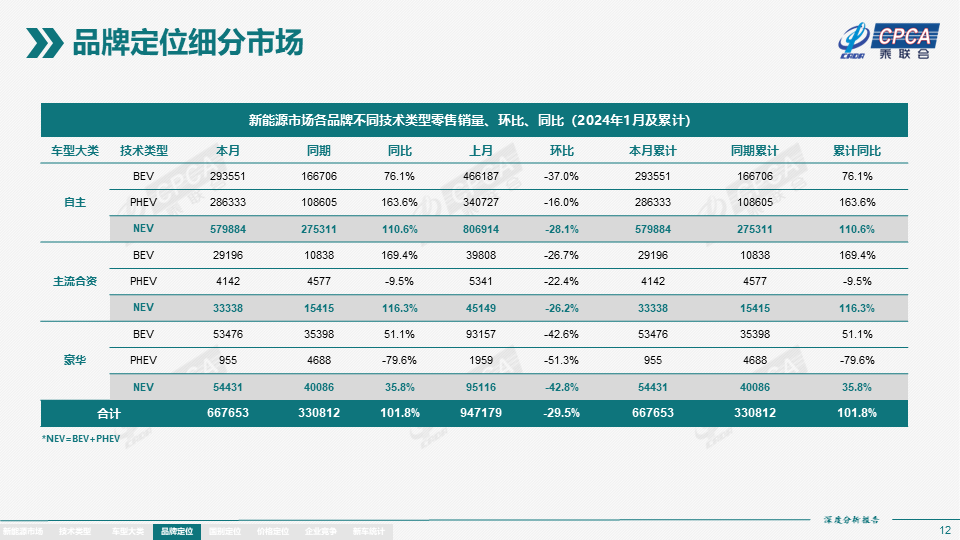 协会发布 | 2024年1月份全国新能源市场深度分析报告 协会发布 | 2024年1月份全国新能源市场深度分析报告