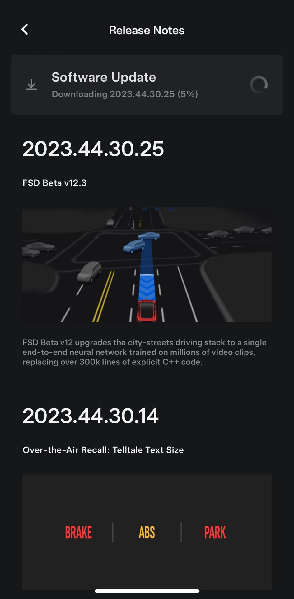 特斯拉推送 OTA 更新,为更多用户提供 FSD Beta V12.3 辅助驾驶功能 特斯拉推送 OTA 更新,为更多用户提供 FSD Beta V12.3 辅助驾驶功能