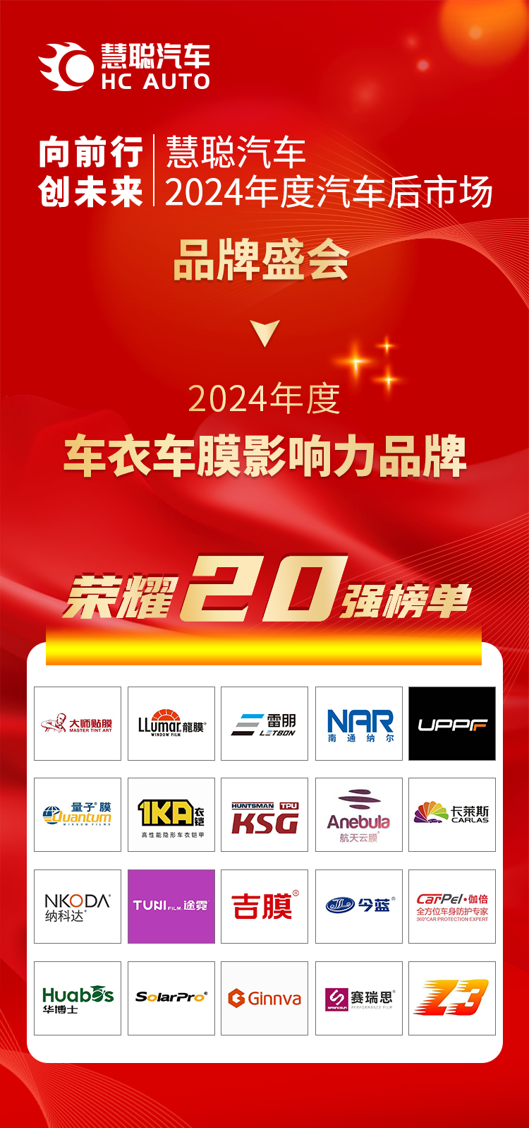 慧聪汽车2024年度汽车后市场品牌盛会荣耀20强揭晓! 慧聪汽车2024年度汽车后市场品牌盛会荣耀20强揭晓!