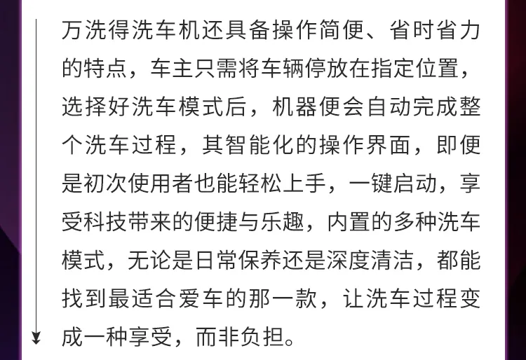 用万洗得洗车机，让爱车焕发极致光彩