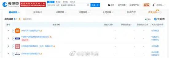 宁德北汽小米合资公司更名为时代北汽 宁德北汽小米合资公司更名为时代北汽