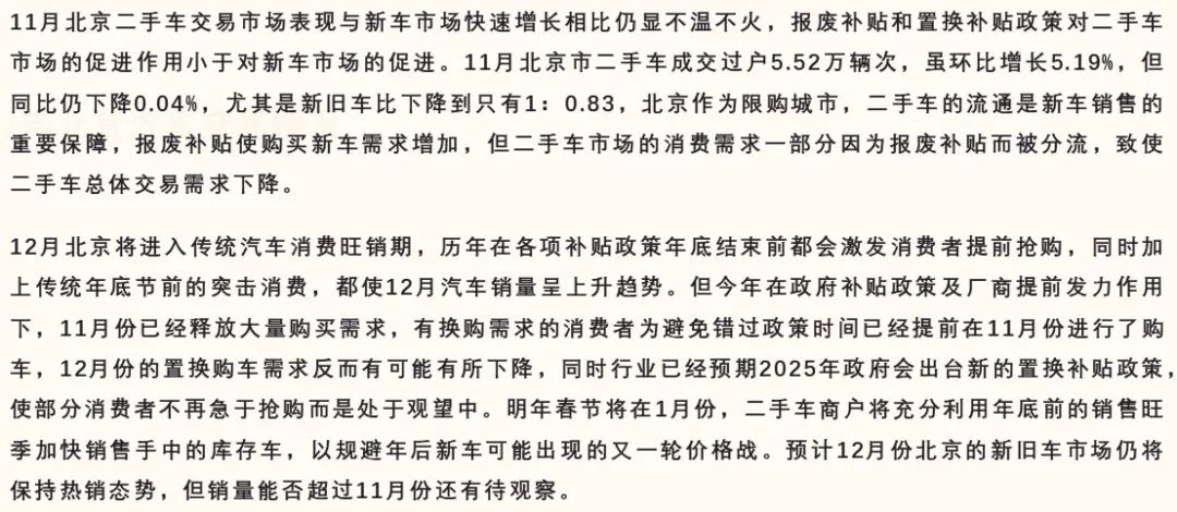数据分享|2024年11月北京汽车市场分析 数据分享|2024年11月北京汽车市场分析